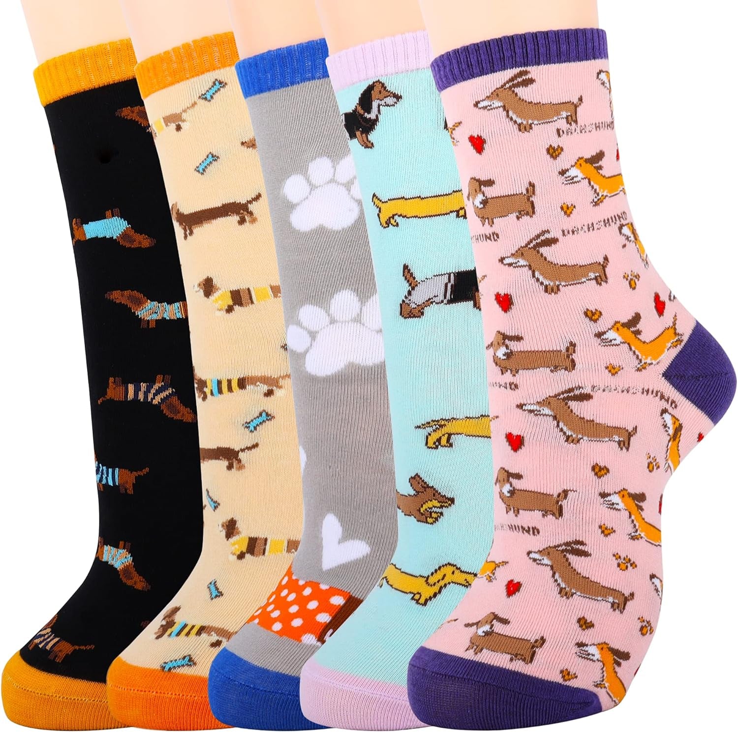 Women'S Cute Socks Dachshund Chicken Bee Hedgehog Panda Gifts for Women