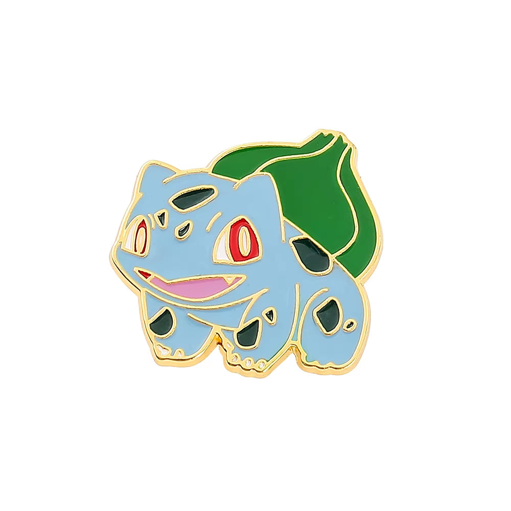 Anime Brooch Pins for Backpack Brooch Pokeball Gengar Meowth Pikachu Squirtle Cute Enamel Pin Kids Gift Accessories