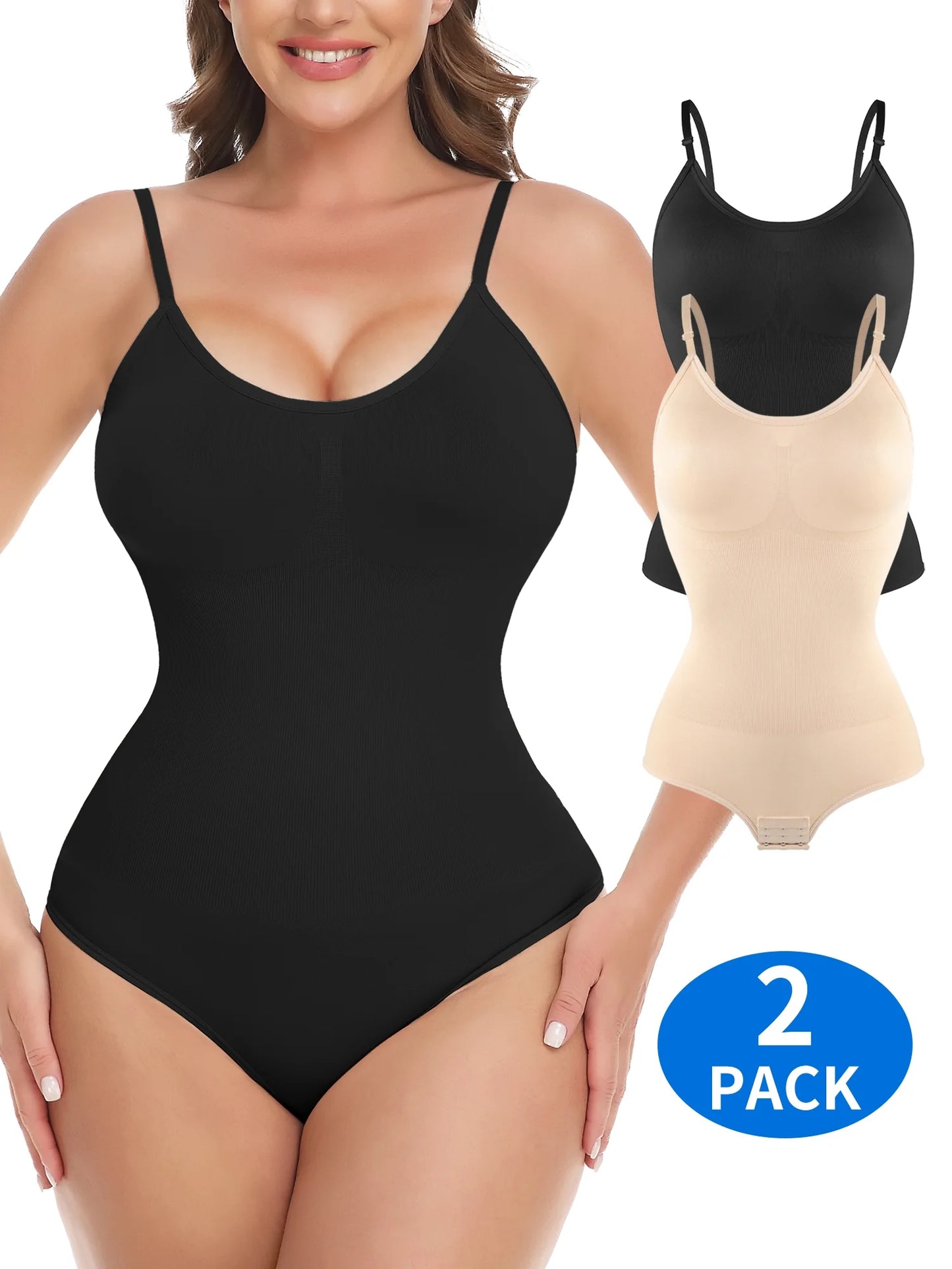 COMFREE Shapewear for Women Tummy Control Body Shaper Seamless Sculpting Snatched Waist Body Suit